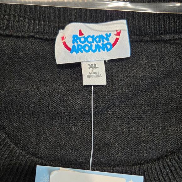 NWT Rockin' Around Christmas Sweater Santa Claus BYOB Pocket Sz XL Holiday - Picture 2 of 14